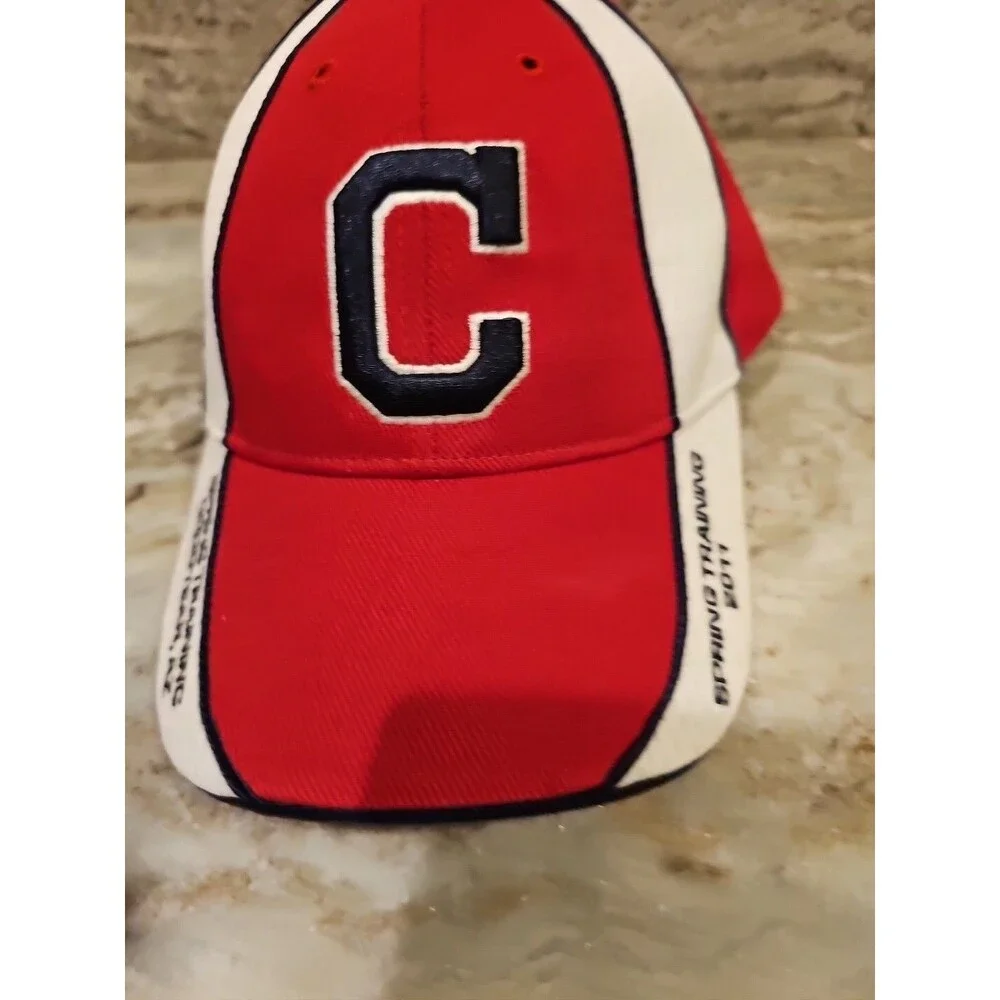 Cleveland Indians Spring Training 2011 Strap Back Baseball Cap And PIN. 3D logo